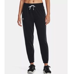 Under Armour Rival loose fit black fleece jogger size 1X